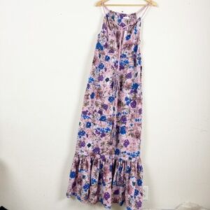 Eywasouls Malibu Stevee Vintage Rose Flower Maxi Dress Size M/L